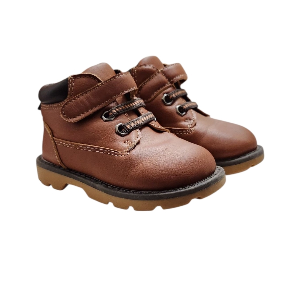 Garanimals Brown Leather Kids Hiking Toddler High Top Boots